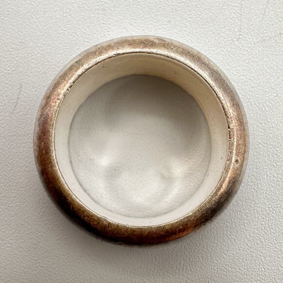 Cadillac Hammer Sterling Silver Ring 90s Grunge Biker Cross Spinner Size 11.75 - Picture 8 of 13